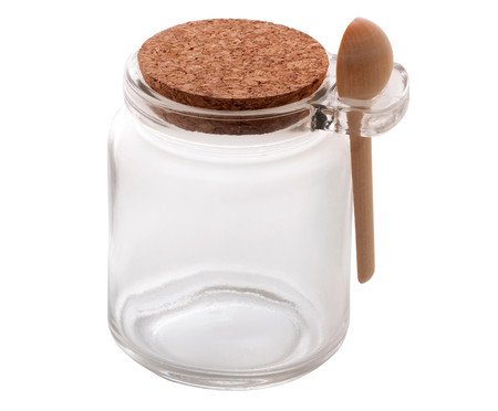 Porta Condimento com Colher de Bambu | Westwing