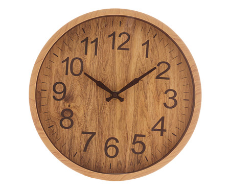 Relógio de Parede Wood - Marrom