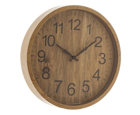 Relógio de Parede Wood - Marrom | Westwing