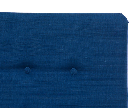 Cabeceira Painel em Linho com Botões Donna - Azul Marinho | WestwingNow