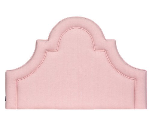 Cabeceira Painel em Linho com Vivo West - Rosé, Rosa | WestwingNow