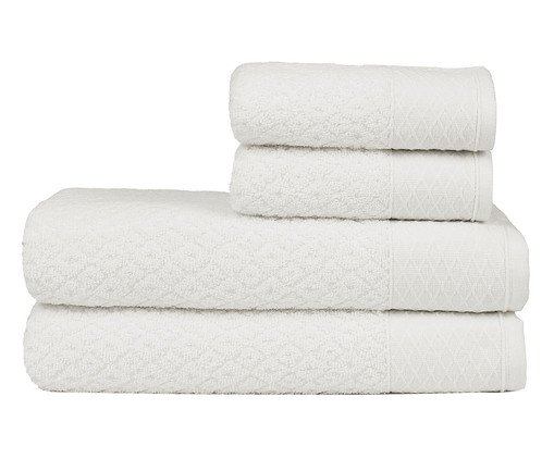 Jogo de Toalha Capri - Off White, Off White | WestwingNow