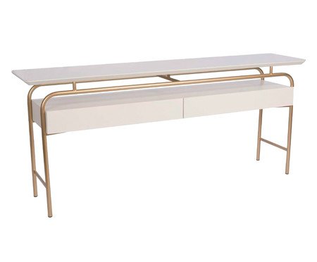 Aparador Domo - Branco e Dourado | Westwing