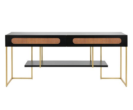 Aparador Rocco - Preto e Dourado | Westwing