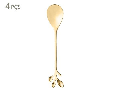 Jogo de Colheres de Chá em Inox Leaves Bon Gourmet | Westwing