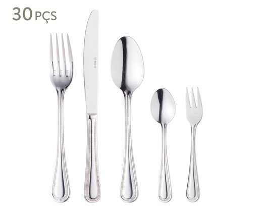 Faqueiro em Inox Pérola, Cinza | WestwingNow