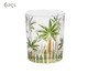 Jogo de Copos em Cristal Palm Tree Handpaint, Transparente | WestwingNow
