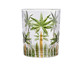 Jogo de Copos em Cristal Palm Tree Handpaint, Transparente | WestwingNow