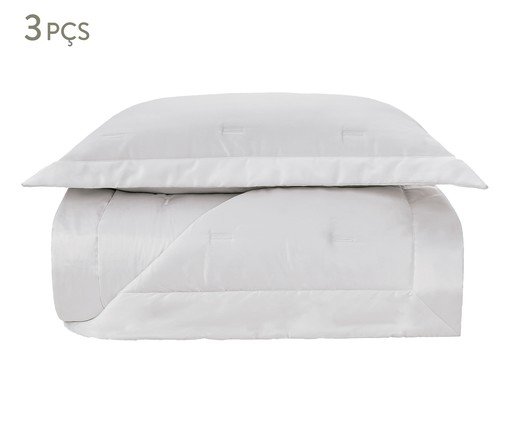 Jogo de Cobre-Leito de Algodão Egípcio Corricella Branco - 600 Fios, Branco | WestwingNow