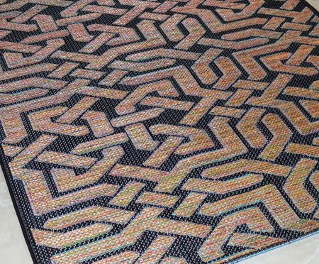 Tapete em Sisal Unique Lisboa Discerning Preto | Westwing