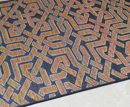 Tapete em Sisal Unique Lisboa Discerning Preto | Westwing