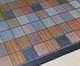 Tapete Pequeno em Sisal Unique Tabuleiro, Azul | WestwingNow