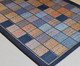 Tapete Pequeno em Sisal Unique Tabuleiro, Azul | WestwingNow