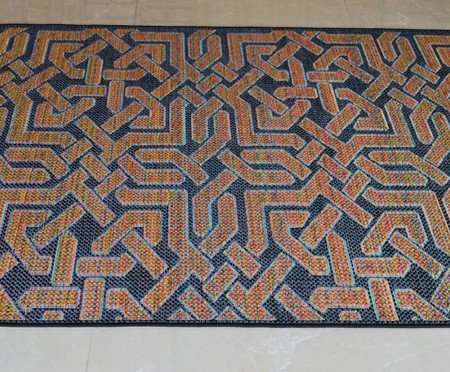 Tapete Pequeno em Sisal Unique Lisboa Discerning Preto | Westwing