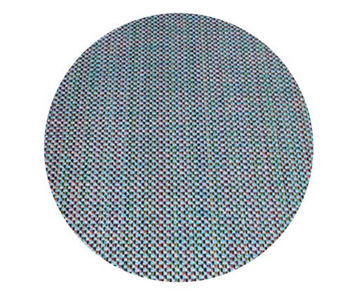 Tapete Redondo em Sisal Unique Kilim Trustworthy Rosê, Azul | WestwingNow