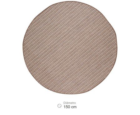 Tapete Redondo em Sisal Look Hibísco | Westwing