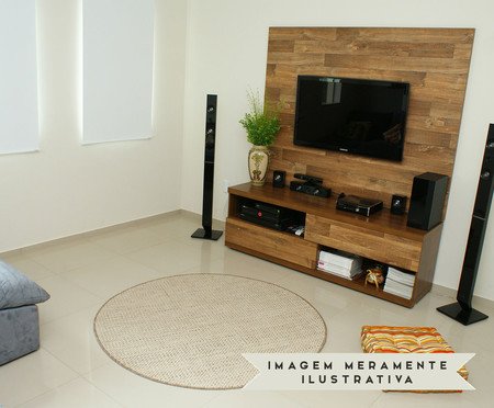 Tapete Redondo em Sisal Look Hibísco | Westwing