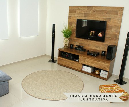 Tapete Redondo em Sisal Look Lírio | Westwing
