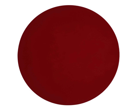 Mesa Lateral Redonda Vermelha Brilho - 50X50,5cm | WestwingNow