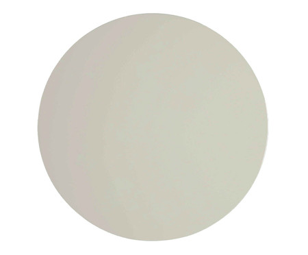 Mesa Lateral Redonda Off-White Brilho - 50X50,5cm | WestwingNow
