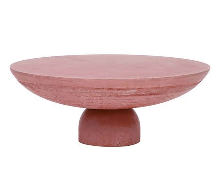 Mesa de Centro Média Brut em Concreto -  Terracota | Westwing