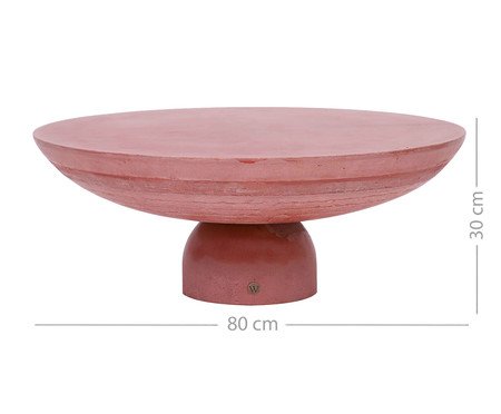 Mesa de Centro Média Brut em Concreto -  Terracota | Westwing