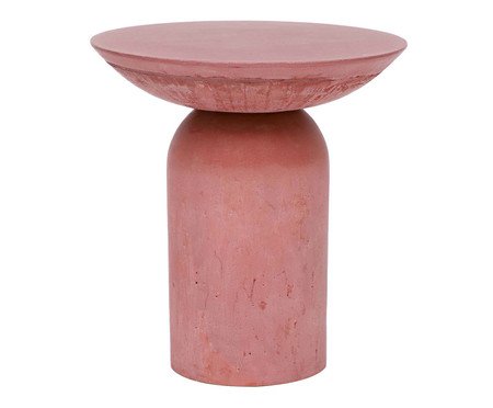 Mesa Lateral Alta Brut em Concreto -  Terracota | Westwing
