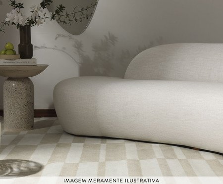 Mesa Lateral Alta Brut em Concreto -  Areia | Westwing