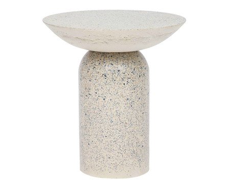 Mesa Lateral Alta Brut em Granilite -  Branco | Westwing