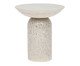 Mesa Lateral Alta Brut em Granilite -  Branco, Branco | WestwingNow