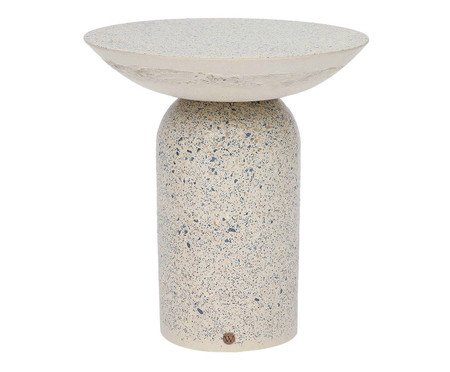 Mesa Lateral Alta Brut em Granilite -  Branco | Westwing