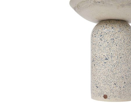 Mesa Lateral Alta Brut em Granilite -  Branco | Westwing
