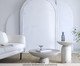 Mesa Lateral Média Brut em Concreto -  Areia, Bege | WestwingNow