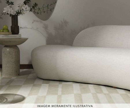 Mesa Lateral Média Brut em Concreto -  Areia | Westwing