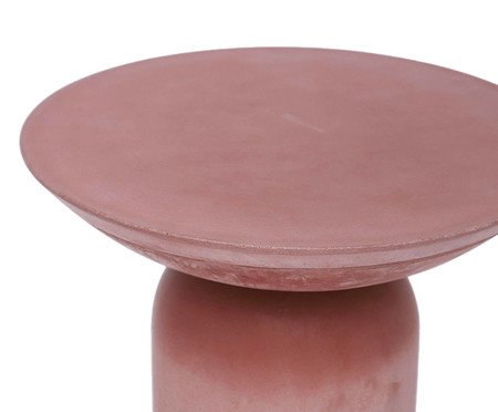 Mesa Lateral Média Brut em Concreto -  Terracota | Westwing