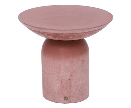 Mesa Lateral Média Brut em Concreto -  Terracota | Westwing