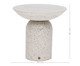 Mesa Lateral Média Brut em Granilite -  Branco, Branco | WestwingNow