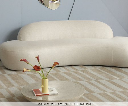 Mesa Lateral Média Brut em Granilite -  Branco | Westwing