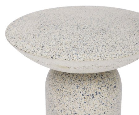 Mesa Lateral Média Brut em Granilite -  Branco | Westwing
