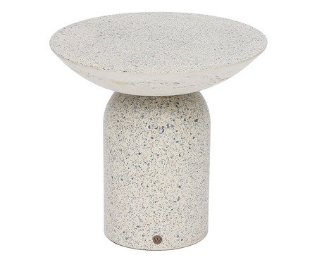 Mesa Lateral Média Brut em Granilite -  Branco | Westwing