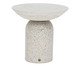 Mesa Lateral Média Brut em Granilite -  Branco, Branco | WestwingNow
