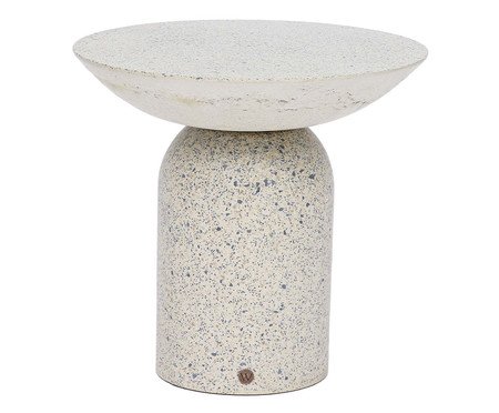 Mesa Lateral Média Brut em Granilite -  Branco | Westwing
