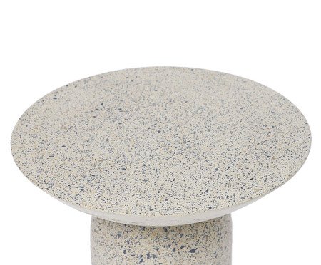 Mesa Lateral Média Brut em Granilite -  Branco | Westwing