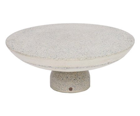 Mesa de Centro Média Brut em Granilite -  Branco | Westwing