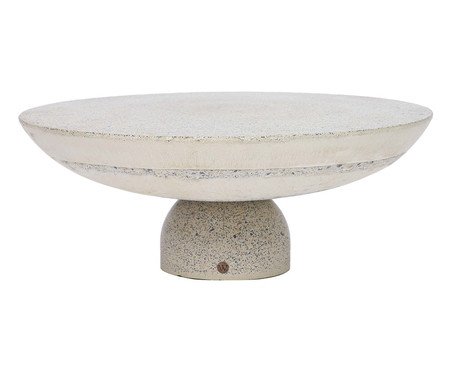 Mesa de Centro Média Brut em Granilite -  Branco | Westwing