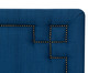Cabeceira Painel em Linho com Tachas Christie - Azul, Azul | WestwingNow