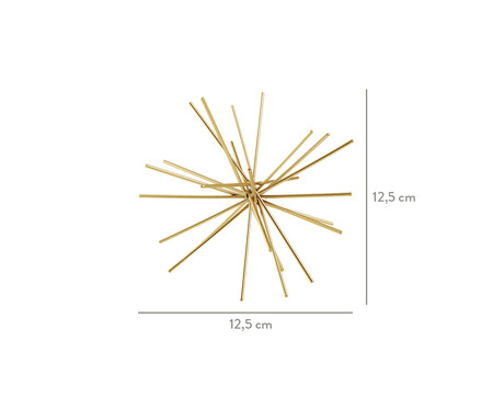 Adorno em Metal Ouriço - Dourado | Westwing