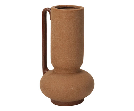 Vaso em Cerâmica Sophie - Marrom | WestwingNow