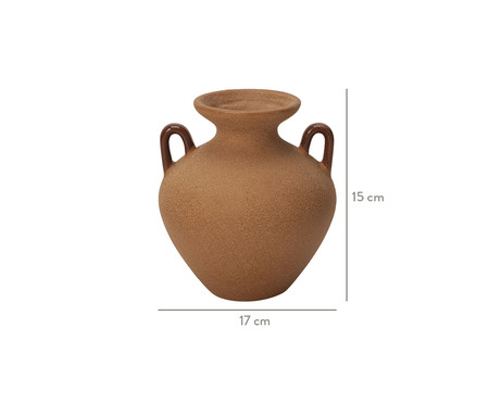 Vaso em Cerâmica Katy - Marrom | WestwingNow