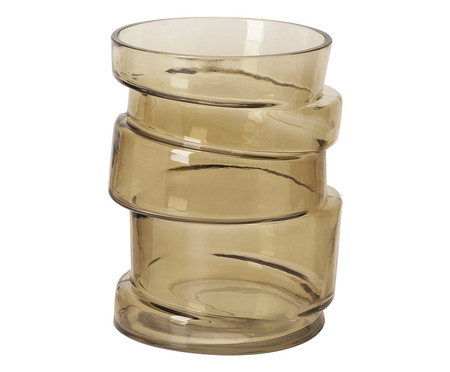 Vaso em Vidro Glassy - Marrom | WestwingNow